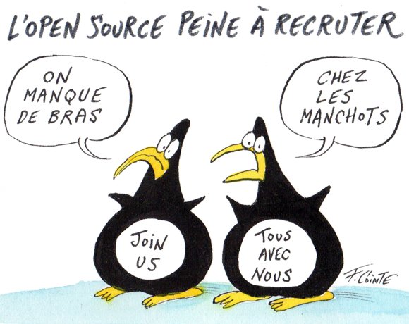 Dessin: L’open source en France aimerait recruter 8 200 personnes en 2019